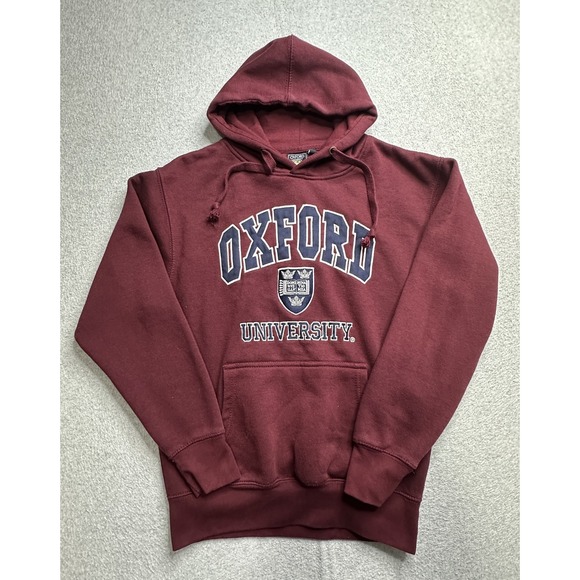 Oxford University Hoodie Mens Small Pullover Sweatshirt College Crest - Picture 1 of 14